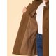 thumbnail image 5 of INSPIRE CHIC Abrigo de Mujer de Largo Medio con Cuello Alto, Abrigo de Invierno con Botones, Bolsillos Inclinados y Forro Completo, Marrón Oscuro Talla S, 5 of 6