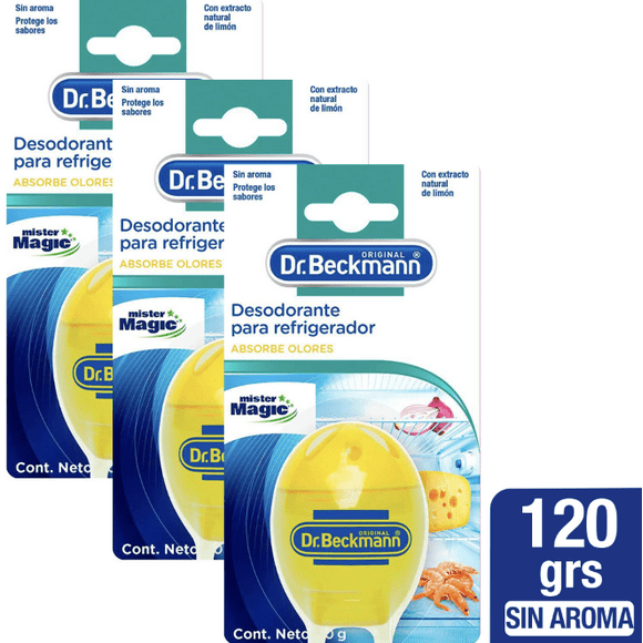 Pack x 3 Desodorante Refrigerador Dr. Beckmann Extracto Limón 40 g