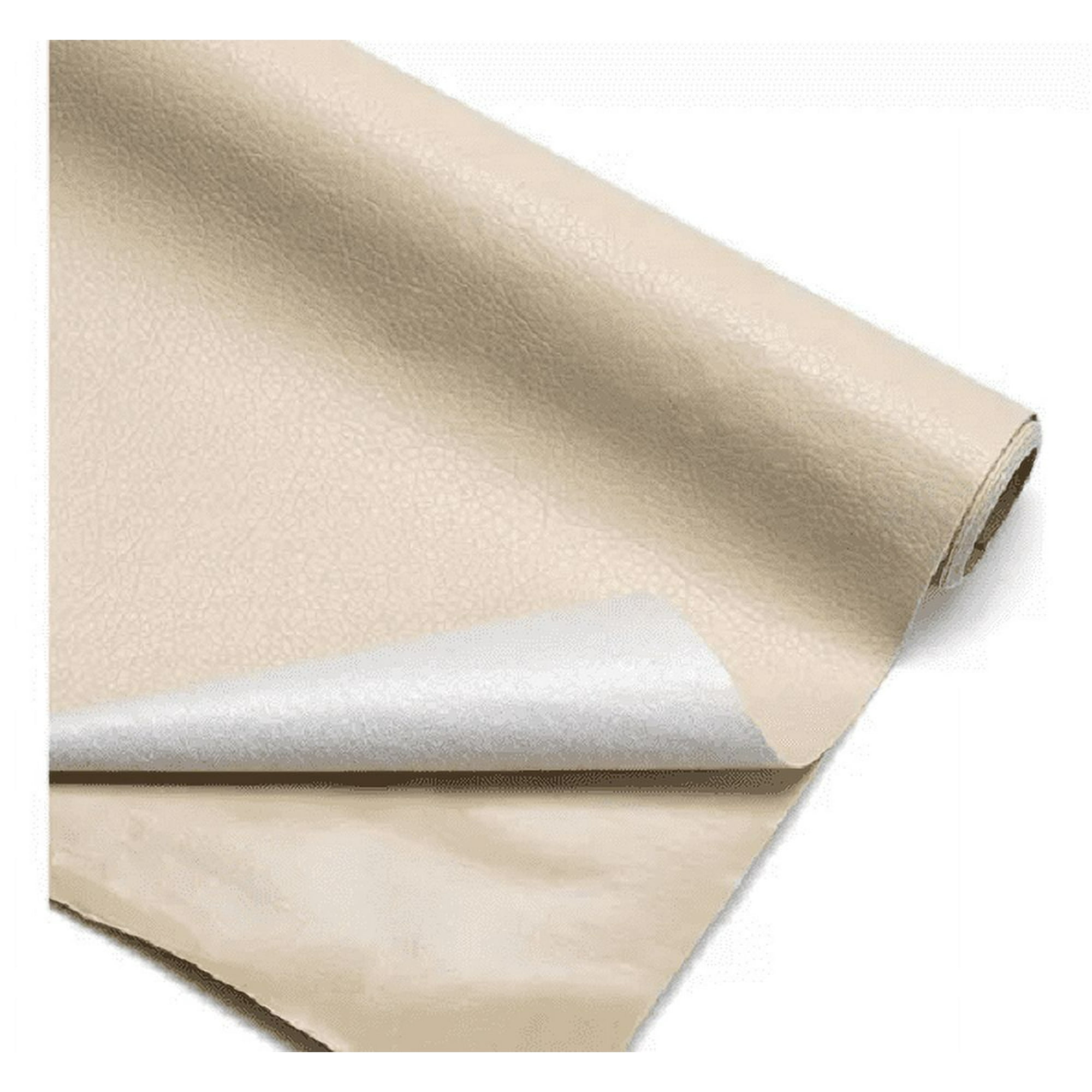 Kimale - Rollo Parche Reparación Adhesivo Cuero Sofa 137x50 Cm Crema