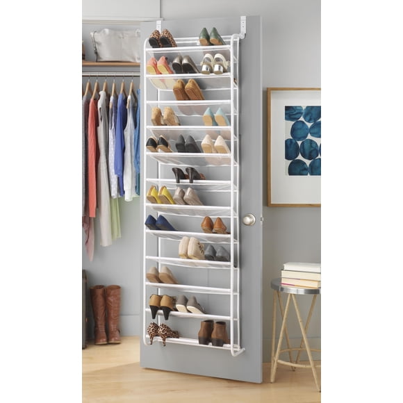 Zapatero Whitmor 188 cm 12 Niveles Sobre la Puerta Blanco