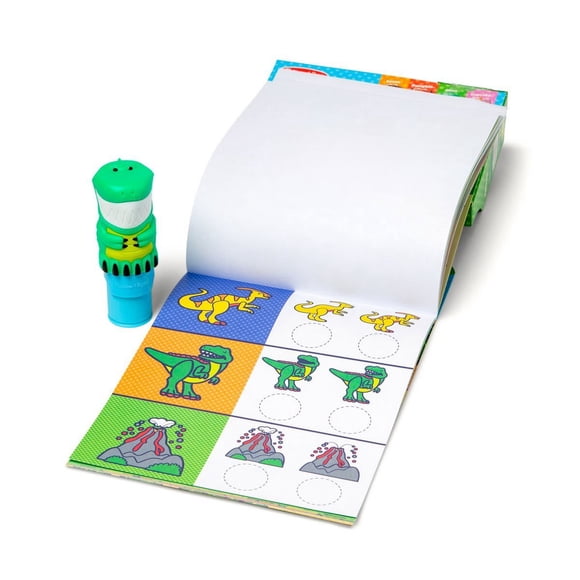 ESTAMPADOR WOW CON 300 STICKERS MELISSA AND DOUG - DINOSAURIO