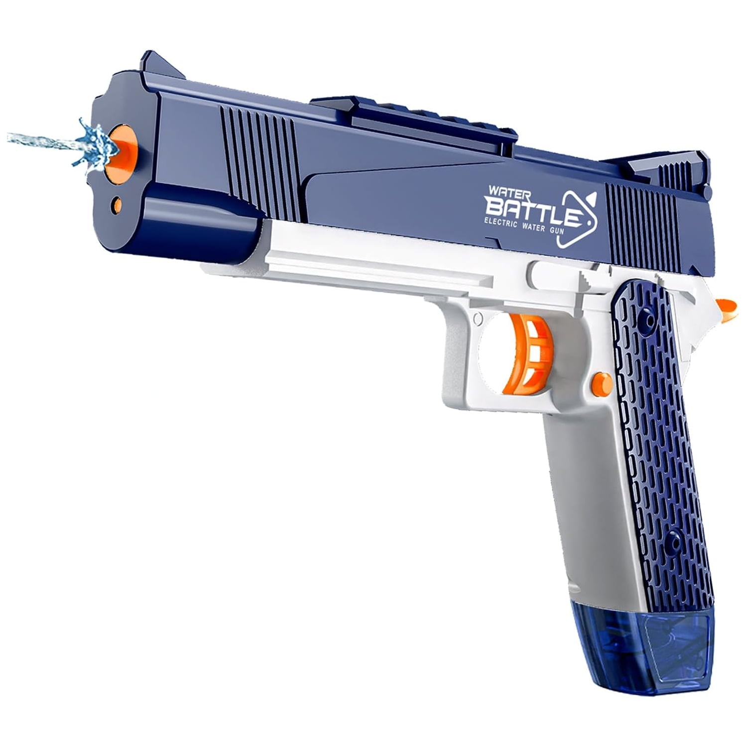 Water Battle - Pistola De Agua Recargable Azul Con Lanzamiento Continuo - Ps