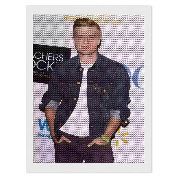 Josh Hutcherson Kits de Pintura de Diamantes para Adultos 5D DIY Diamond Art Kits Full Drill Diamond Dots para Regalo Decoración de Pared y Relajación Artes de Gemas 30*40cm