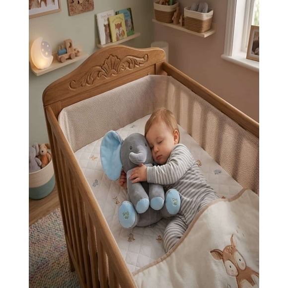 Elefante Interactivo de Apego Musical y Peek-A-Boo