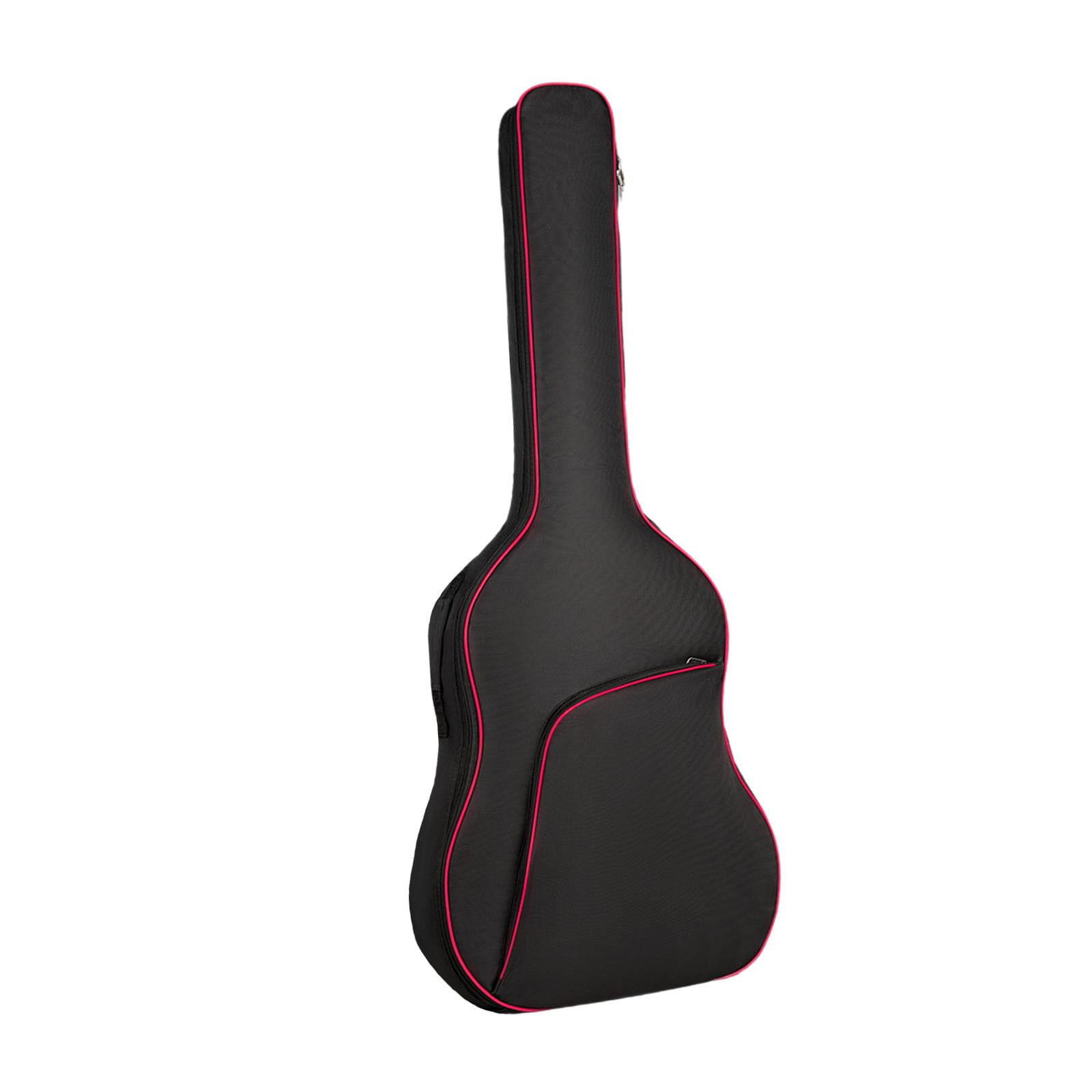 Bothyi - Bolsa Para Guitarra Acústica, 40 Y 41 Pulgadas, Mochila Para Guitarra Acústica De Viaje, Color Rojo
