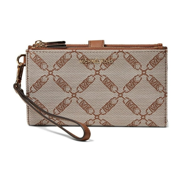 Billetera Michael Kors Doble Cremallera Talla única Natural