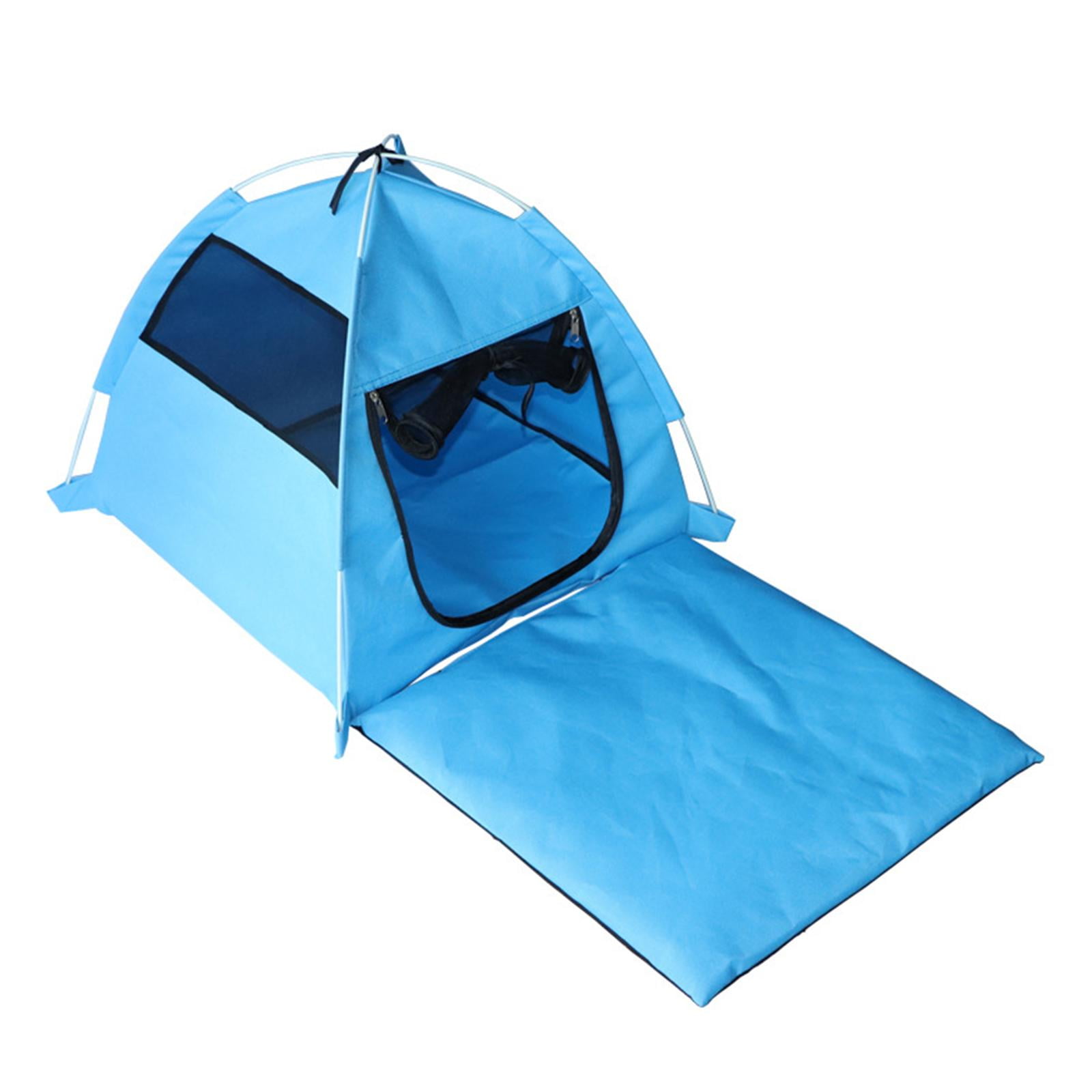 Magideal - Tienda De Campaña Para Perros Y Gatos, Tienda Portátil Para Jugar, Perrera Transpirable Para Mascotas Pequeñas, Perrera Plegable Para Perros Y Gatos, Azul