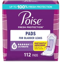 Almohadillas Poise 6 Drop Ultimate Para Incontinencia Y Posparto, 112 Unidades