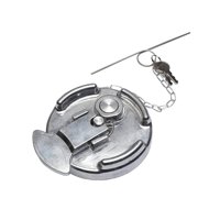 Magideal - Tapa De Diésel De Bloqueo De Metal A Prueba De Herrumbre Reemplaza Accesorios Duraderos Piezas De Repuesto De Reparación 4 Pulgadas Para