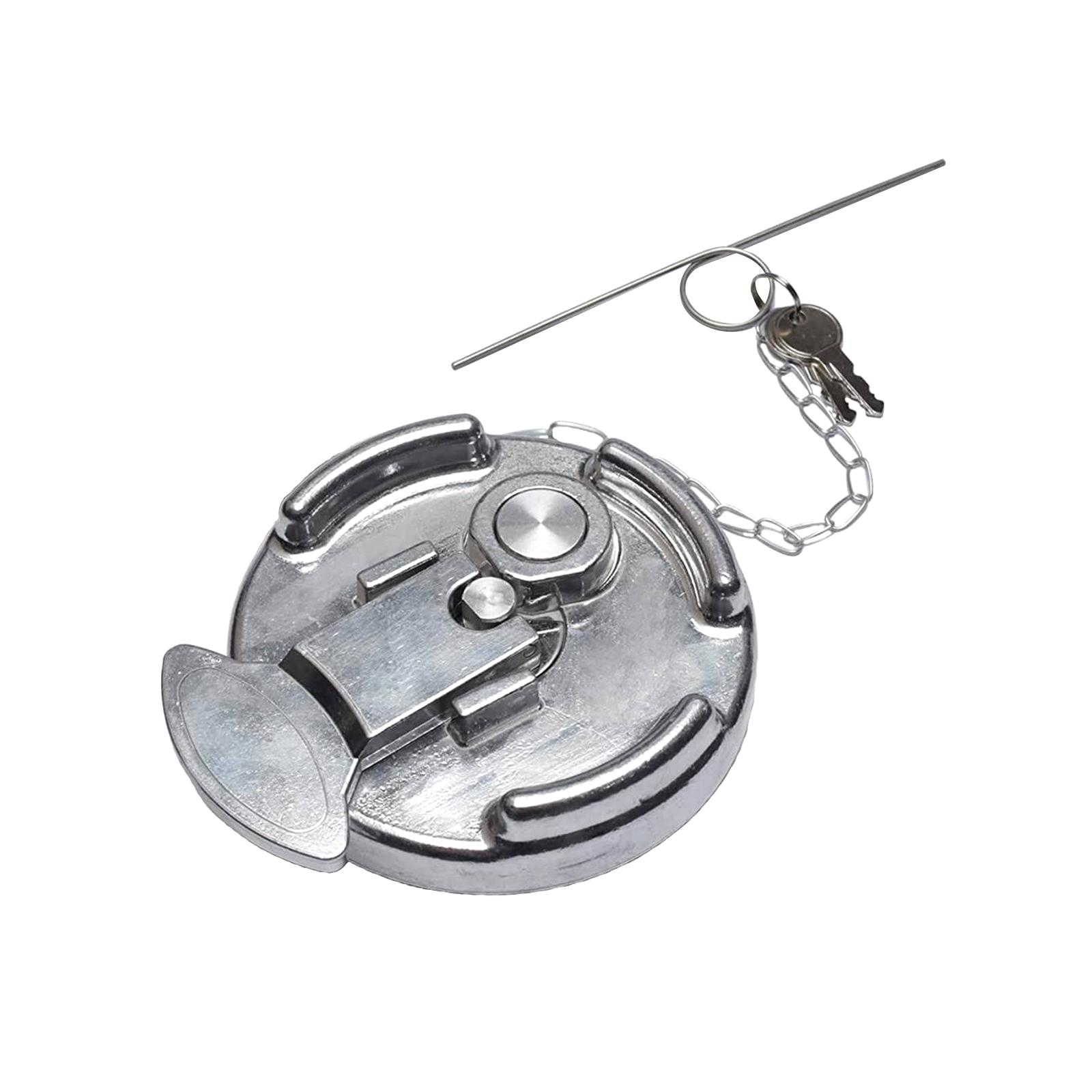 Magideal - Tapa De Diésel De Bloqueo De Metal A Prueba De Herrumbre Reemplaza Accesorios Duraderos Piezas De Repuesto De Reparación 4 Pulgadas Para