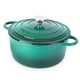 thumbnail image 1 of Olla holandesa de hierro fundido Nuovva 24 cm, 5 cuartos, verde, 1 of 9