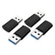 thumbnail image 3 of 4 Adaptadores USB 3.0 A Tipo C Hembra Convertidor USB De Aleación De Aluminio Fácil De Usar Negro, 3 of 3