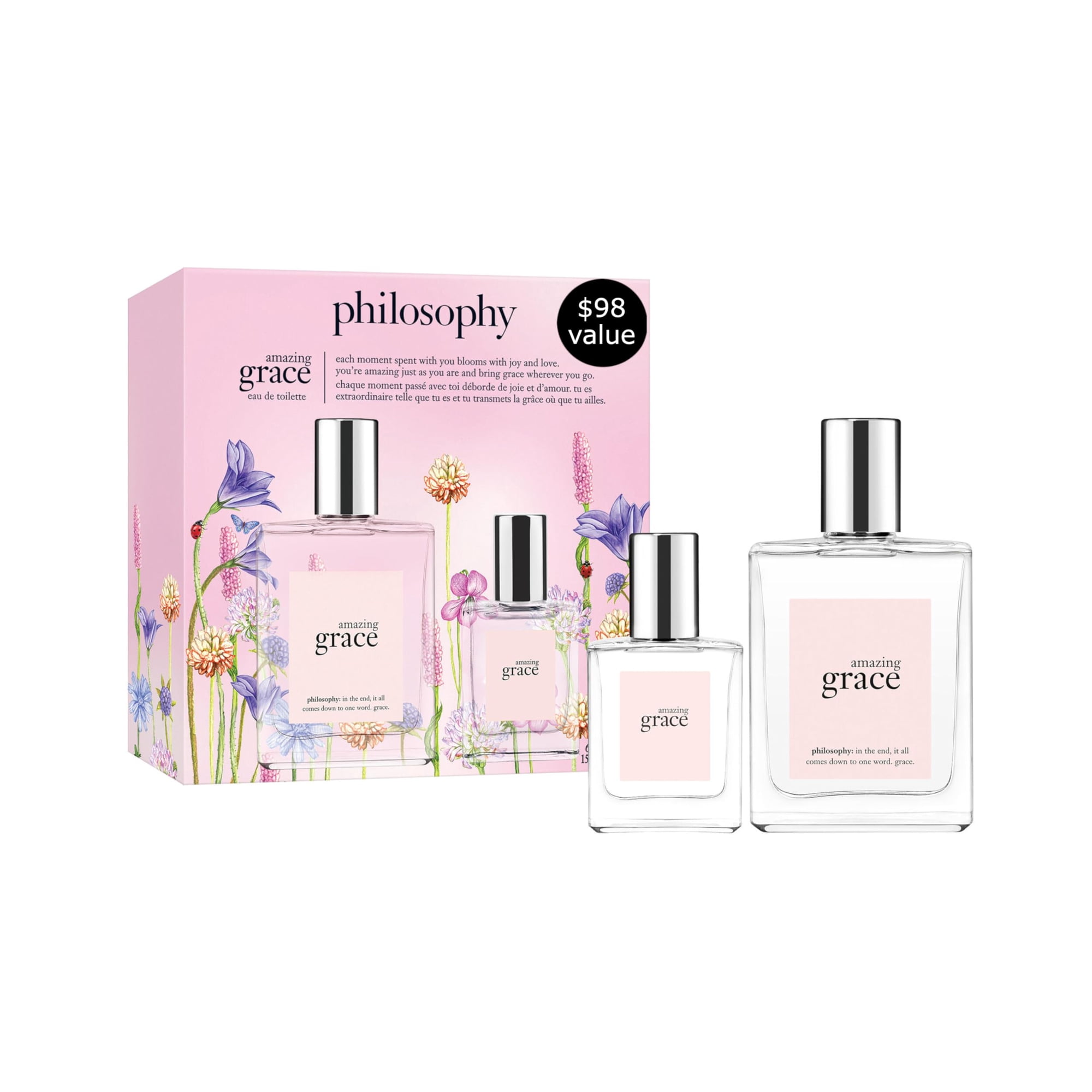 Set De Regalo De Perfume Philosophy Amazing Grace Para Mujer Edt 60 Ml