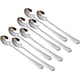 thumbnail image 1 of XmhyTop 8pcs acero inoxidable cuchara de mango largo cuchara de helado cuchara de mezcla larga cucharas de té helado (plata), 1 of 3
