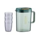 thumbnail image 2 of Jarra De Agua De Gran Capacidad Para Bebidas De Limonada De 2 Litros Con Tapa Verde Con 3 Tazas, 2 of 5
