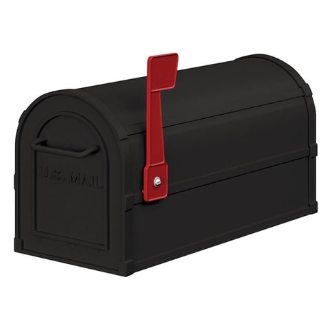 Salsbury Industries - Mailbox Salsbury 4850Blk, Aluminio Rústico, Resistente, Negro