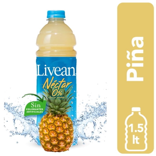 Néctar Sabor Piña Botella 1,5 L Livean