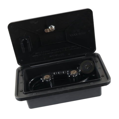 Ioensy - Kit De Caja De Ducha Exterior Para Caravana, Manguera De Ducha Resistente A La Intemperie Para Yate