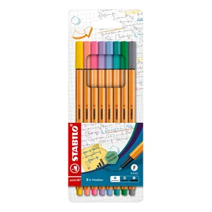 Stabilo Rotulador Point 88 Pastel 0.4 Mm Estuche 8 Colores