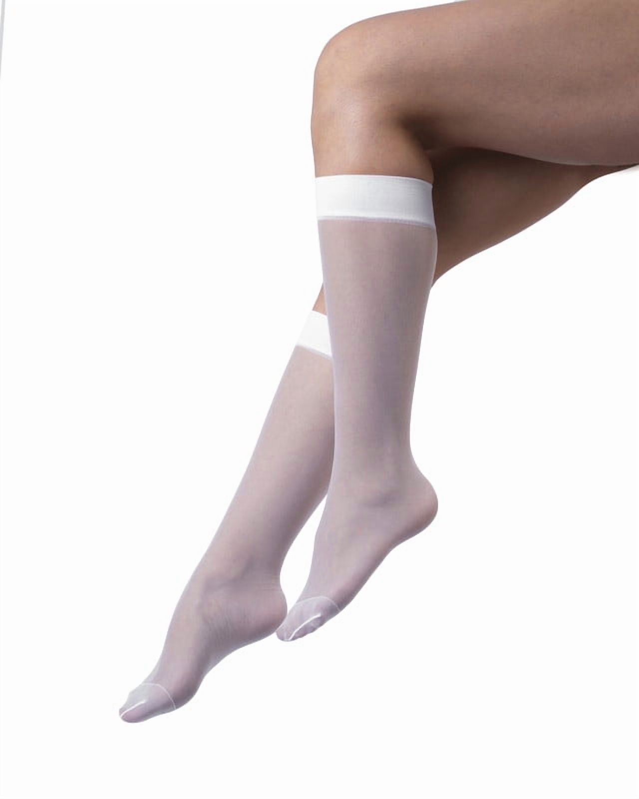 Ingesa - 2 Pares Pantys Medias Pantalón Mujer Punta Reforzada Blanco