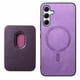 thumbnail image 3 of Funda de Cuero Magnética con Tarjetero para Samsung Galaxy A55 Cubierta Delgada Morado, 3 of 5