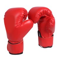 Ioensy - Guantes De Boxeo Para Niños, Regalo De Cumpleaños, Entrenamiento Para Niños, Guantes De Combate De Cuero Pu, Rojo
