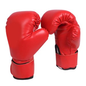 Ioensy - Guantes De Boxeo Para Niños, Regalo De Cumpleaños, Entrenamiento Para Niños, Guantes De Combate De Cuero Pu, Rojo