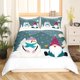 thumbnail image 1 of Xmas Bedding Sets Scandinavian Christmas Santa Gnomes Comforter Cover Snowing Santa Claus Bedding Sets for Kids Boys Girls Romantic Candlelight Quilt Cover 3 Pieces Queen Size, 1 of 5