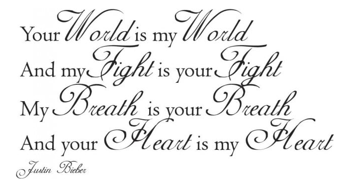 Rienda Libre Graphics - Decomural Justin Bieber One Time Song Lyrics Ws-40835