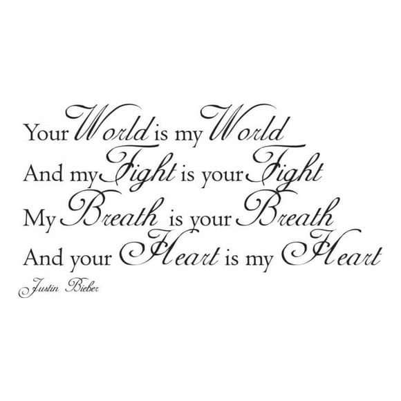 Decomural Justin Bieber One Time Song Lyrics WS-40835