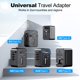 thumbnail image 2 of Adaptador de viaje universal VYLEE tipo D/G/C/I/A con USB, 2 of 8