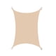 thumbnail image 3 of Cubierta de vela para Patio, dosel rectangular, cubierta de sombra, toldo para el sol para cubierta, fiesta, patio, césped, actividades al aire libre 2x3m Beige, 3 of 5
