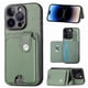 thumbnail image 4 of Funda Billetera Tejida para iPhone 14 Pro con Soporte y Tarjetero Verde, 4 of 5