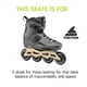 thumbnail image 3 of Patín en Línea Rollerblade Lightning 90 para Hombre Antracita/Topo, 3 of 7