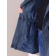 thumbnail image 5 of Agnes Orinda Chaqueta de Lluvia para Mujer Talla Grande Impermeable con Forro de Felpa Chaquetas con Capucha Rompevientos Abrigo Largo con Bolsillos 1X Azul Marino, 5 of 6
