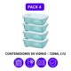 thumbnail image 2 of Contenedores De Vidrio Herméticos 720ml Pack 4, 2 of 4
