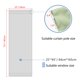 thumbnail image 2 of PiccoCasa 1 Panel Cortinas de Puerta para el Hogar Cortinas Opacas para Ventanas, Verde Claro W25" x L72", 2 of 7