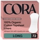 thumbnail image 1 of Period Long Liners Cora 100% algodón orgánico 72 unidades, 1 of 8