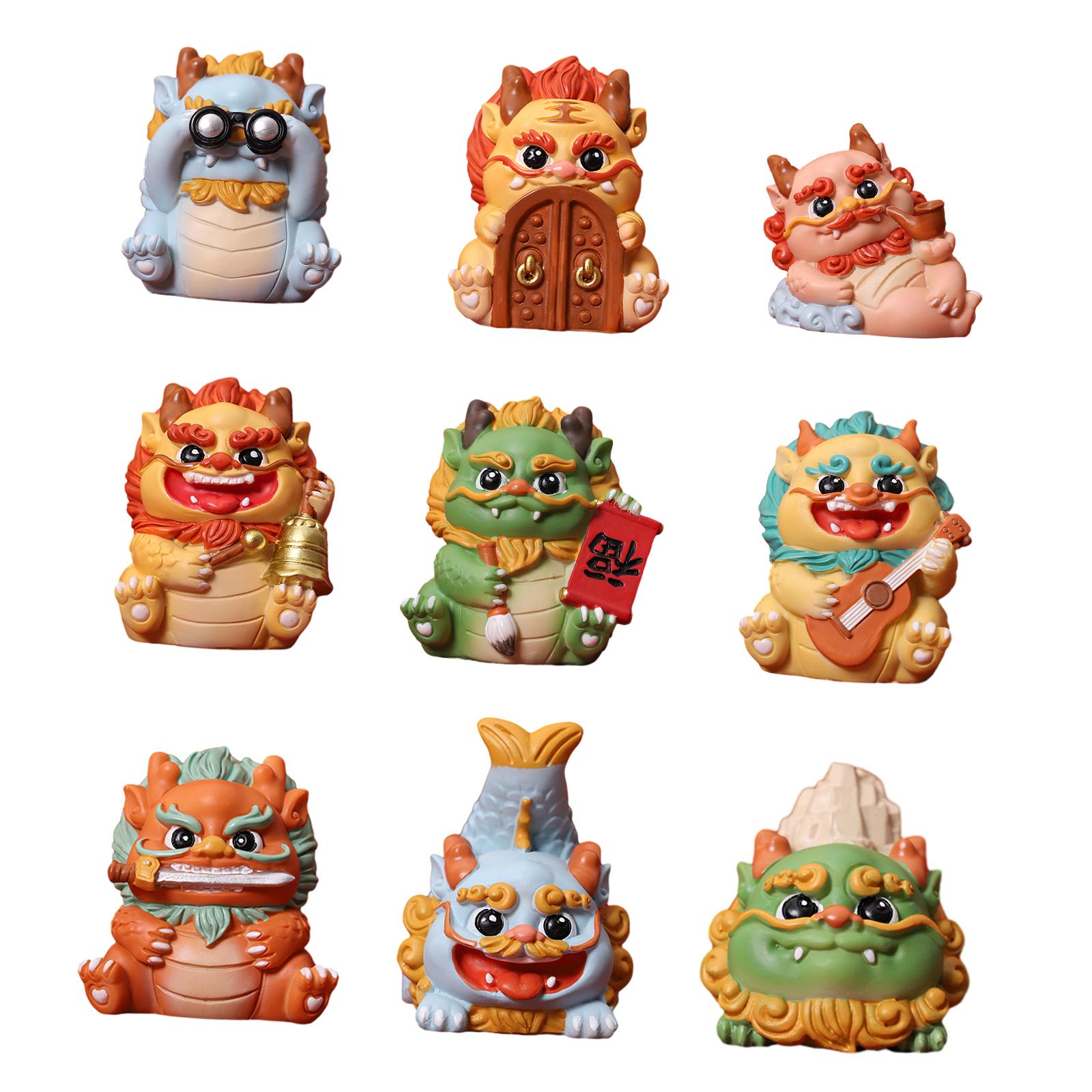 Bothyi - Mini Estatua De Dragón, Regalo De Recuerdo, Adorno De Escritorio Para Estante, Escritorio De Sala De Estar