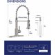 thumbnail image 2 of LUFEIDRA Kitchen Sink Faucet, 2 Spray Modes, Single Handle, 2 of 3