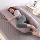 thumbnail image 2 of Almohada para embarazadas, almohada en forma de U desmontable y lavable, cojín grande, almohada de cintura, 2 of 5