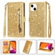 thumbnail image 1 of Funda para FOXDOCK Elegante funda iPhone 13 mini Glitter con cremallera-Ideal para el uso diario, 1 of 5