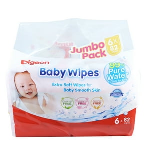 Pigeon - Toallitas Húmedas 99% Agua Pura6 X 82 Hojas