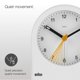 thumbnail image 2 of Reloj despertador Braun Classic BC22W analógico con función Snooze, color blanco, 2 of 7