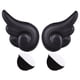 thumbnail image 1 of Accesorios de Ala de Ángel para Casco de Moto o Snowboard, Pack de 2 Unidades, Color Negro, 1 of 5