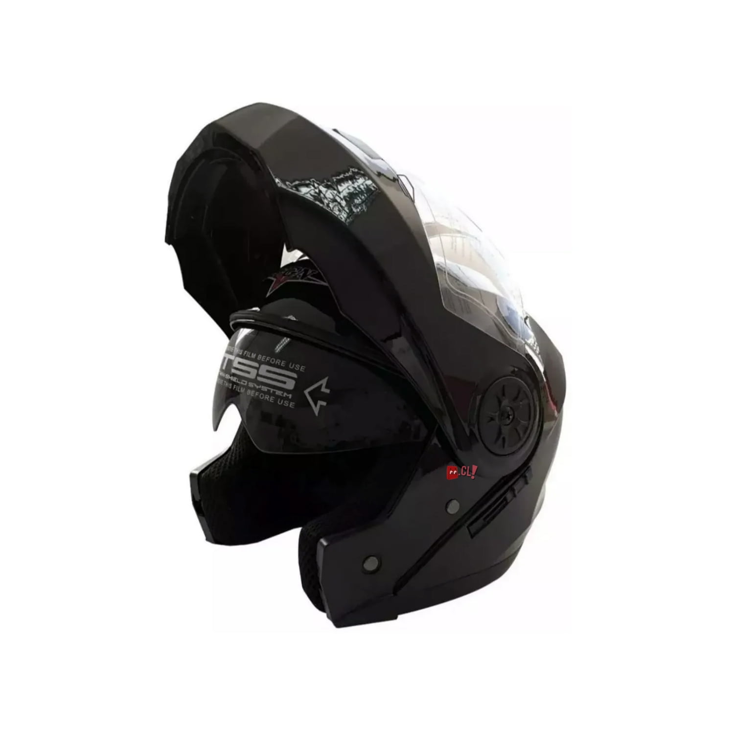 Fgn - Casco Abatible Certificado Mica Y Gafas Talla L - Ps