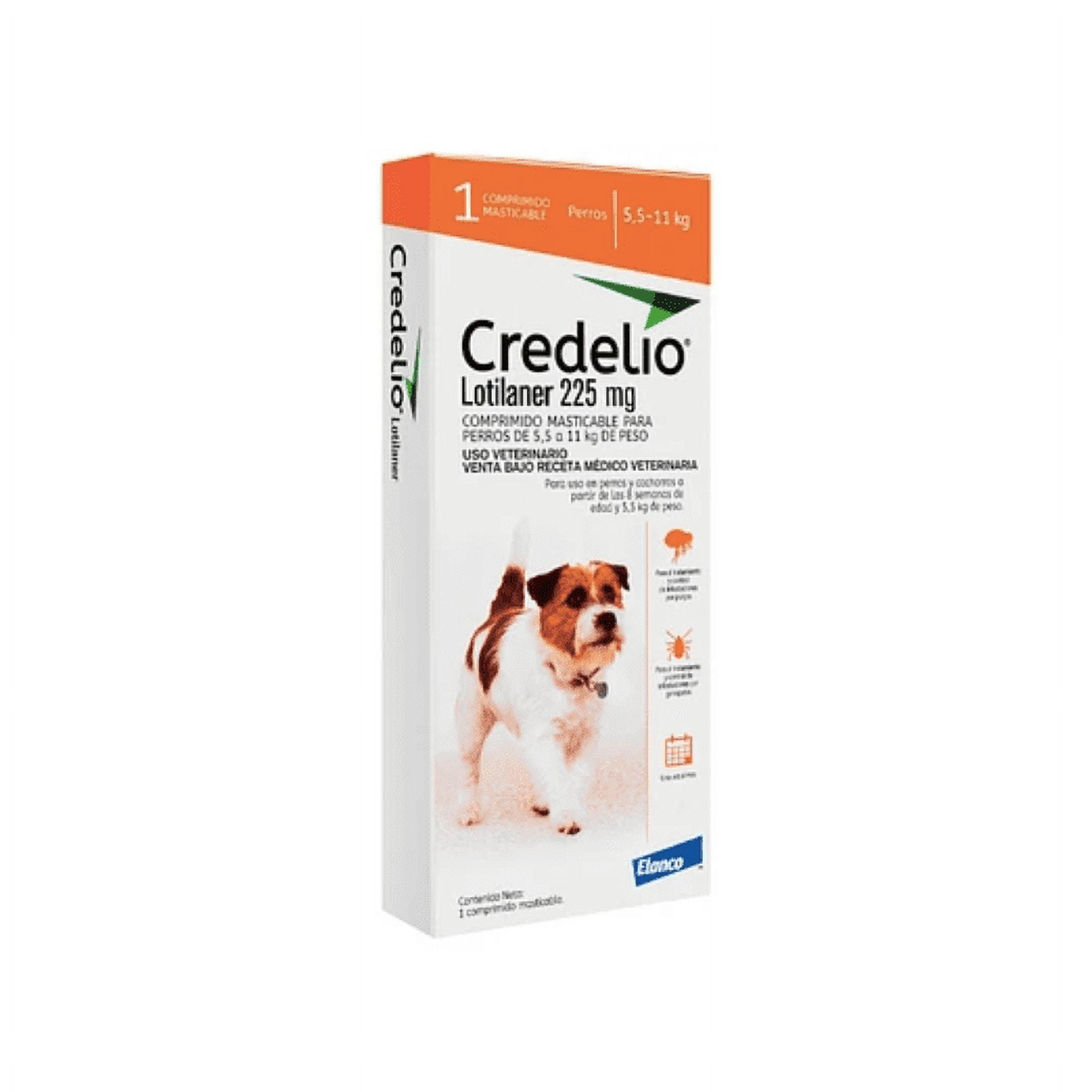 Antiparasitario Credelio Perros De 5,5 A 11 Kg.  Caja, 1 Comprimido