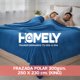 thumbnail image 3 of Frazada Polar Termica King Homely 300gsm Manta 250x230cm Liso 1800 G Azul, 3 of 3