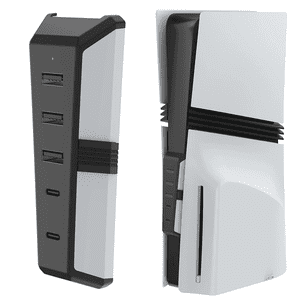 Hub Usb Aaronmei Para Ps5 Pro Blanco Negro