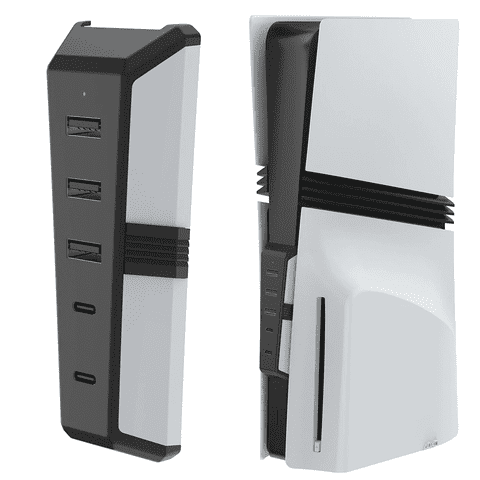 Hub Usb Aaronmei Para Ps5 Pro Blanco Negro